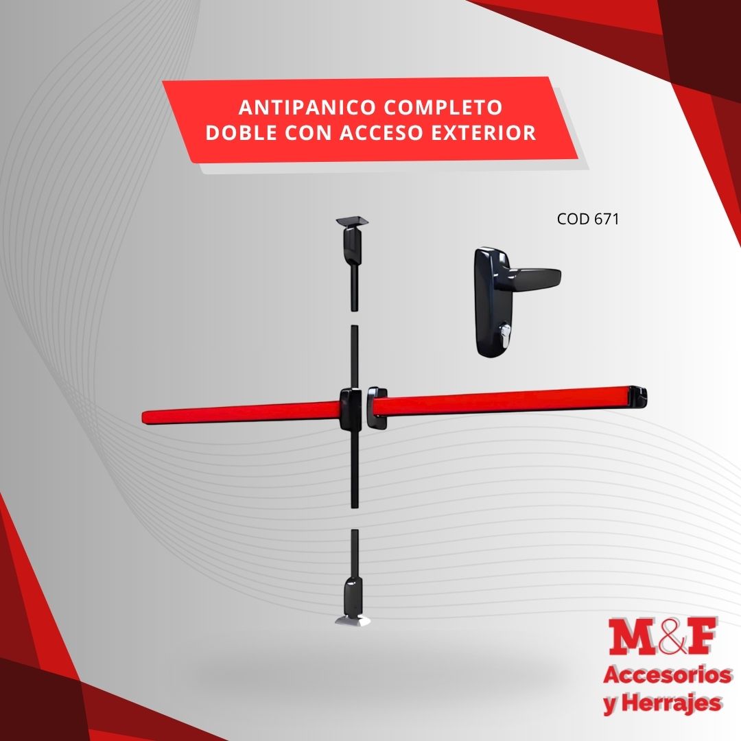 Antipanico Completo Doble Con Acceso Exterior